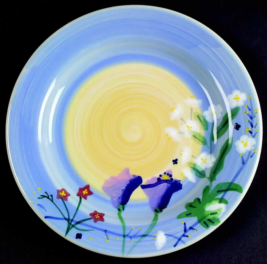 Prairie Flower Salad Plate by Hartstone-1