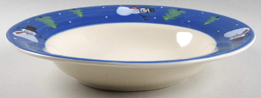 Snow Showers 12" Large Salad Serving Bowl by Hartstone-1