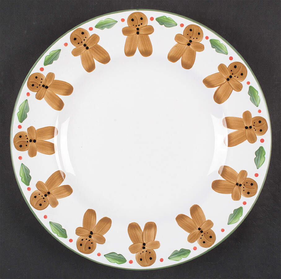 Gingerbread Man Dinner Plate by Herend Village-1