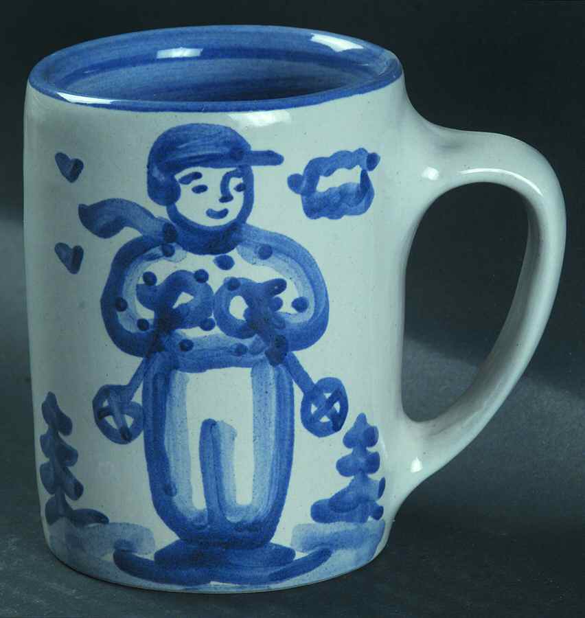 Skier Mug by M A Hadley-1