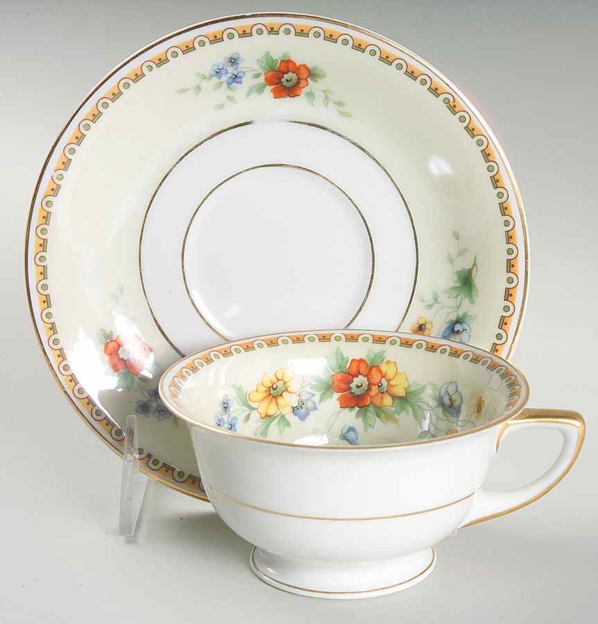 10797 Footed Cup & Saucer Set by Heinrich - H&C-1