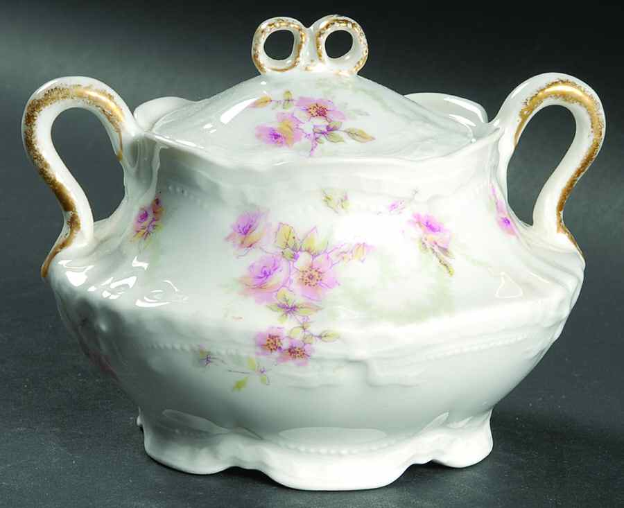 Schleiger 141b Sugar Bowl & Lid by Haviland-1