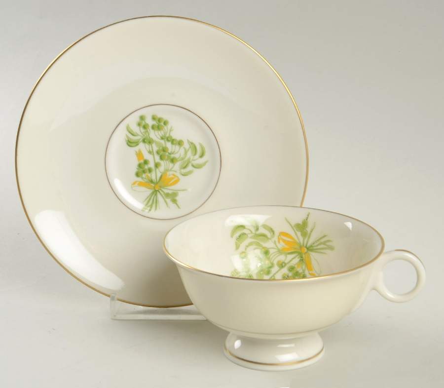 FRL13 Footed Cup & Saucer Set by Lunning, Frederik-1