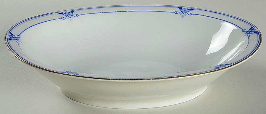 BTL4 10" Oval Vegetable Bowl by Burley & Tyrrell -1