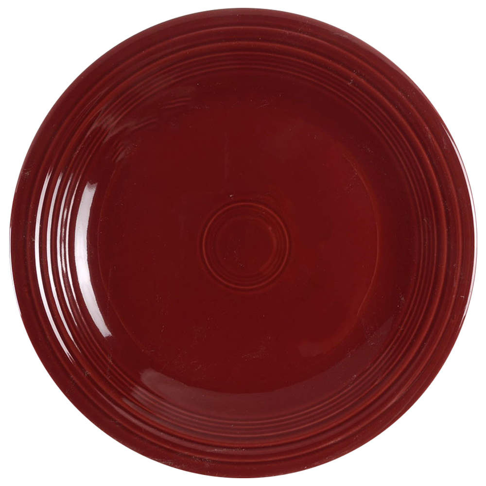 Fiesta Cinnabar (Intro 2000) Dinner Plate by Homer Laughlin -1