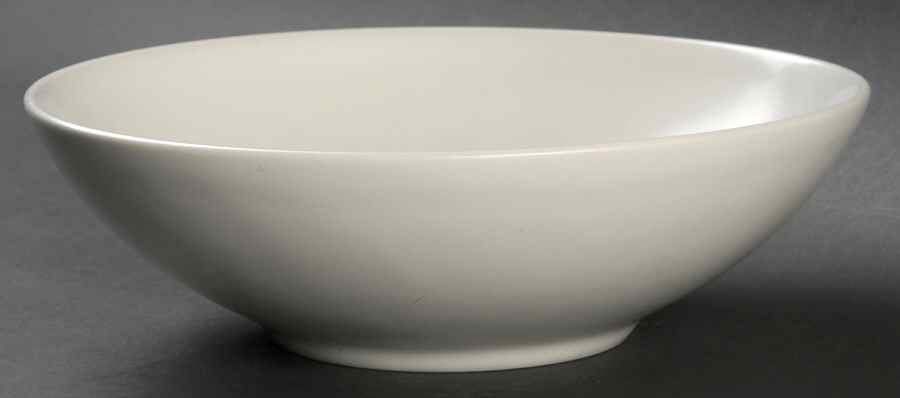Collection Matte White (Edelweiss) Pasta/Salad Serving Bowl by Hoganas Keramiks-1