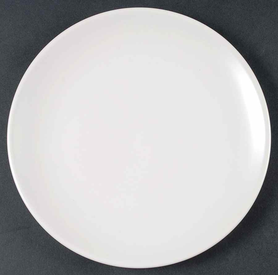 Collection Matte White (Edelweiss) Salad Plate by Hoganas Keramiks-1