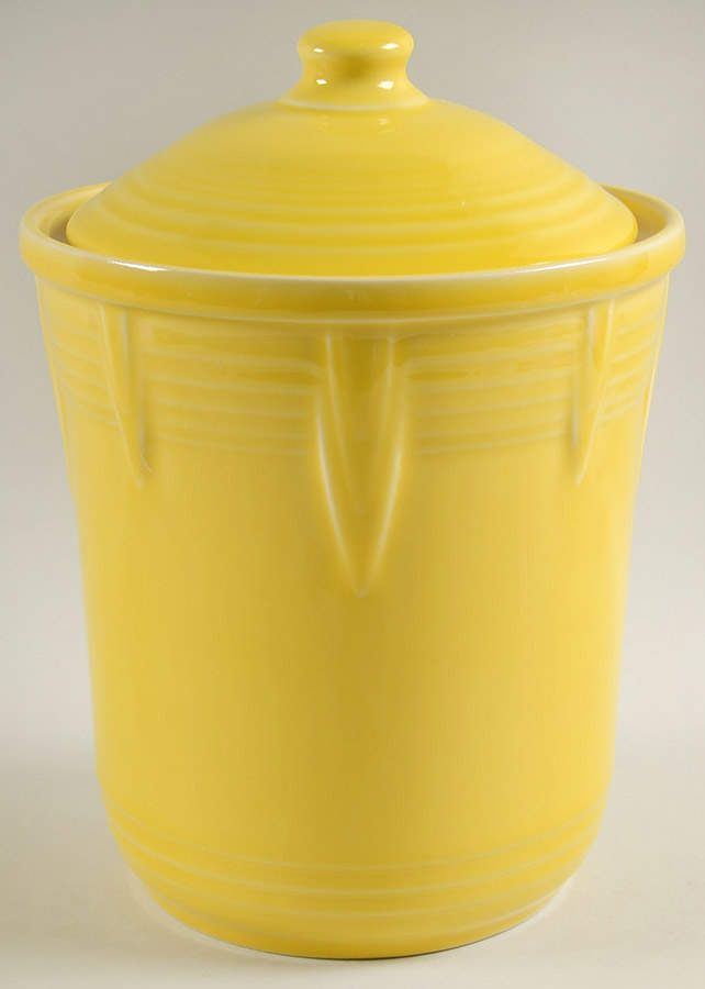 Fiesta Sunflower (Intro 2001) Medium Canister & Lid by Homer Laughlin -1