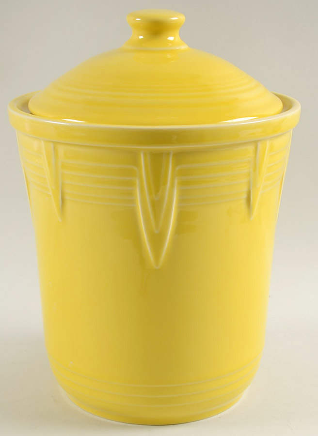 Fiesta Sunflower (Intro 2001) Large Canister & Lid by Homer Laughlin -1