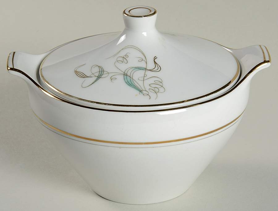 Beau Monde Sugar Bowl & Lid by Halsey-1