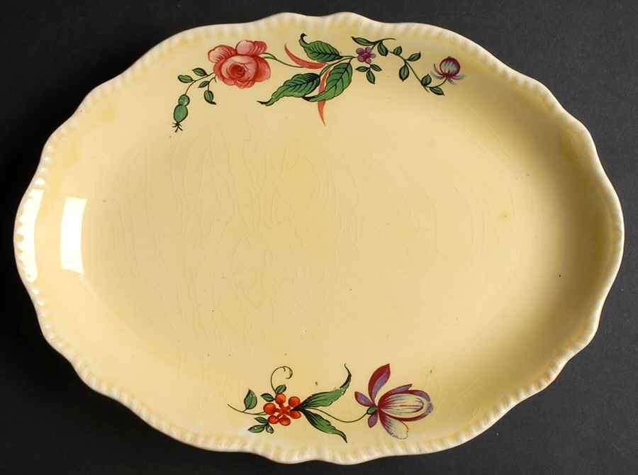 N1728 11" Oval Serving Platter by Homer Laughlin -1