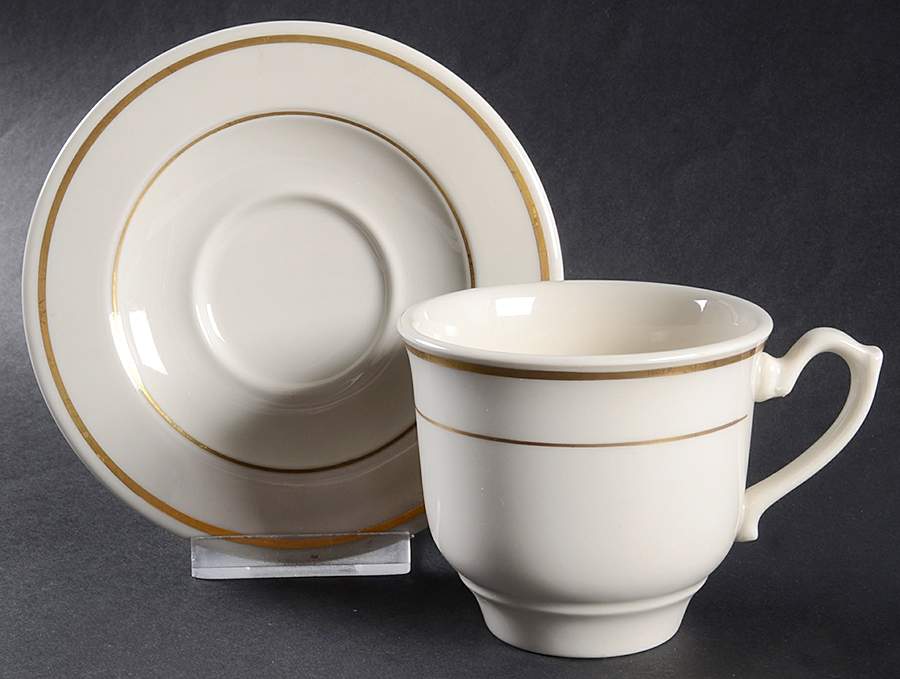 HLC1669 Footed Cup & Saucer Set by Homer Laughlin -1