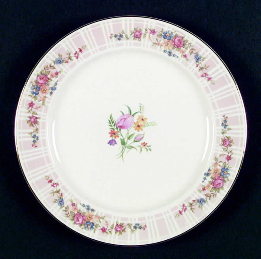 B1307 (Pink, No Verge) Dinner Plate by Homer Laughlin -1
