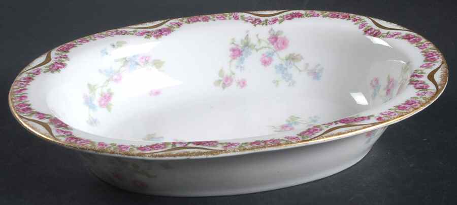 Schleiger 461b 10" Oval Vegetable Bowl by Haviland-1