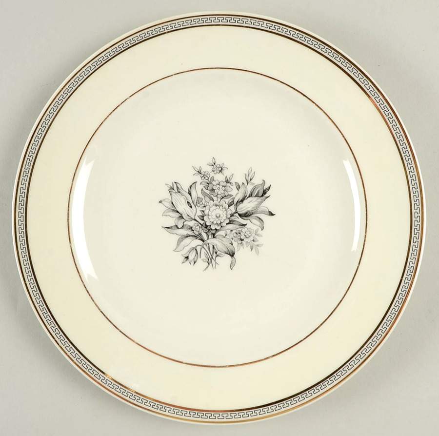 Greek Key Dinner Plate by Haviland-1