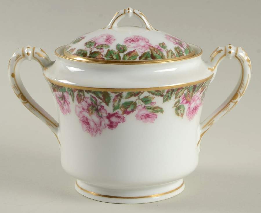 Schleiger 496a Sugar Bowl & Lid by Haviland-1