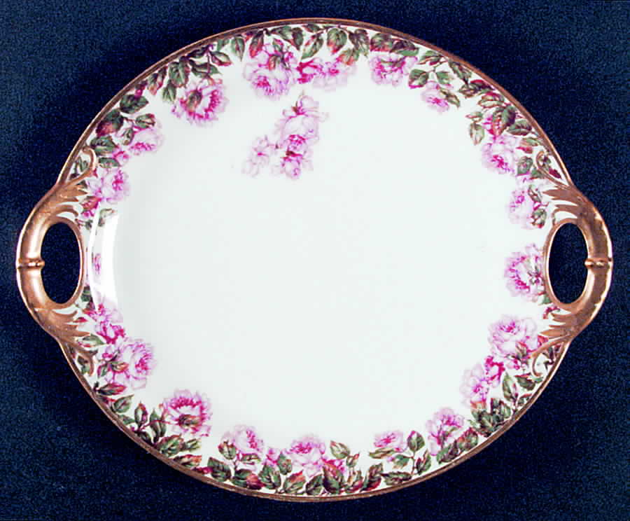 Schleiger 496a 10" Oval Serving Platter by Haviland-1