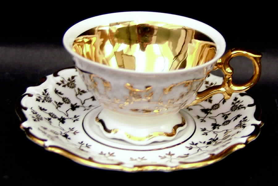HDR6 Footed Demitasse Cup & Saucer Set by House Dresden-1