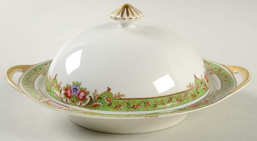 Lucerne Round Covered Butter by Haviland-1