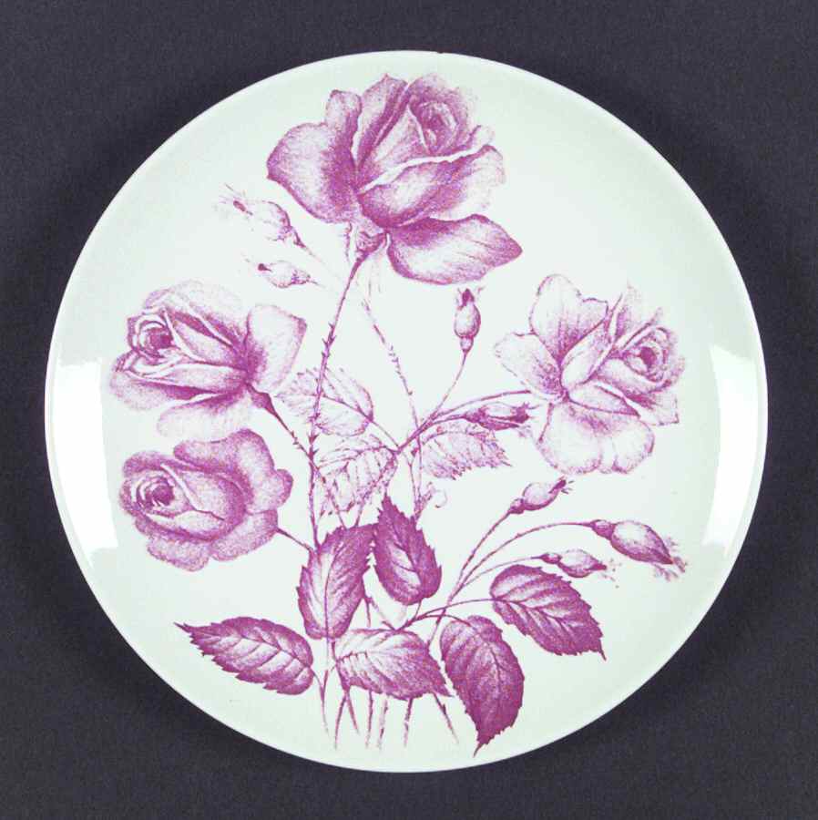 Rose Garden Dinner Plate by Homer Laughlin -1