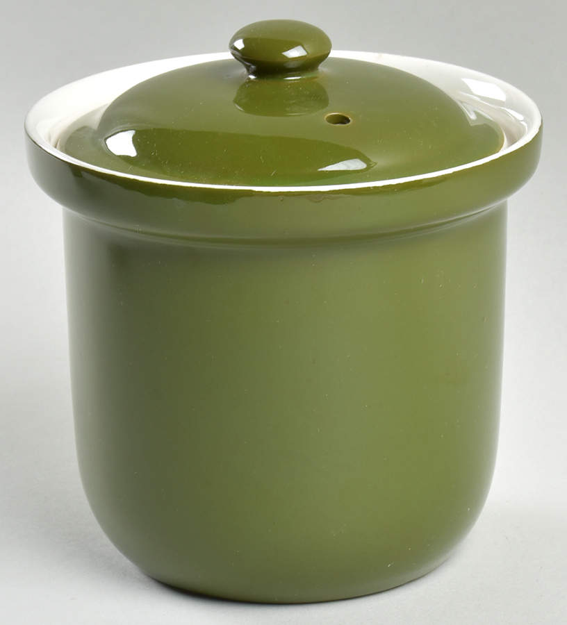 FOREST GREEN Petite Marmite & Lid by Hall-1