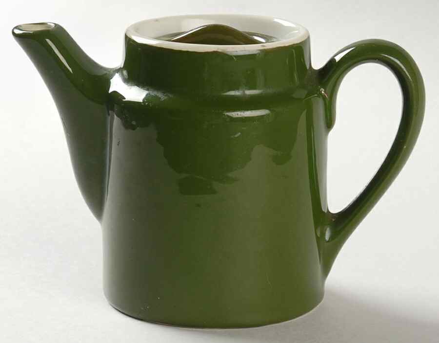 FOREST GREEN 1 Cup Individual Washington Coffee Pot & Lid by Hall-1