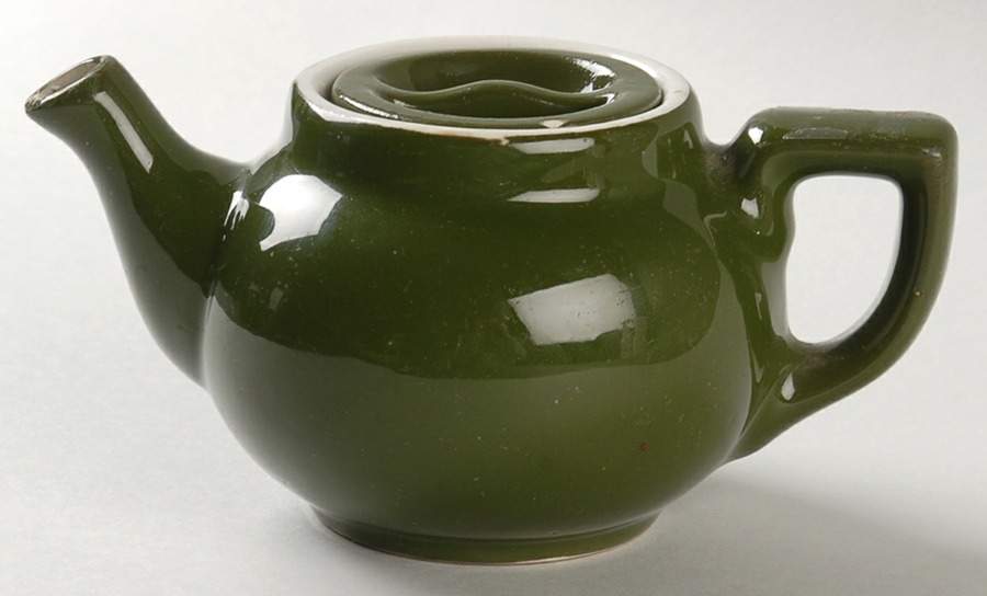 FOREST GREEN Boston Individual Teapot & Lid by Hall-1