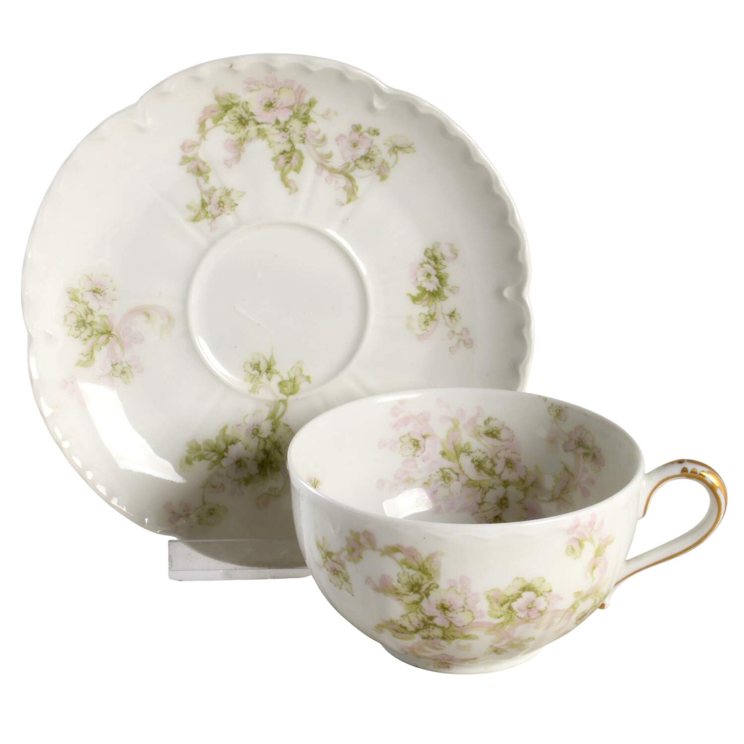Schleiger 80-1 Flat Cup & Saucer Set by Haviland-1