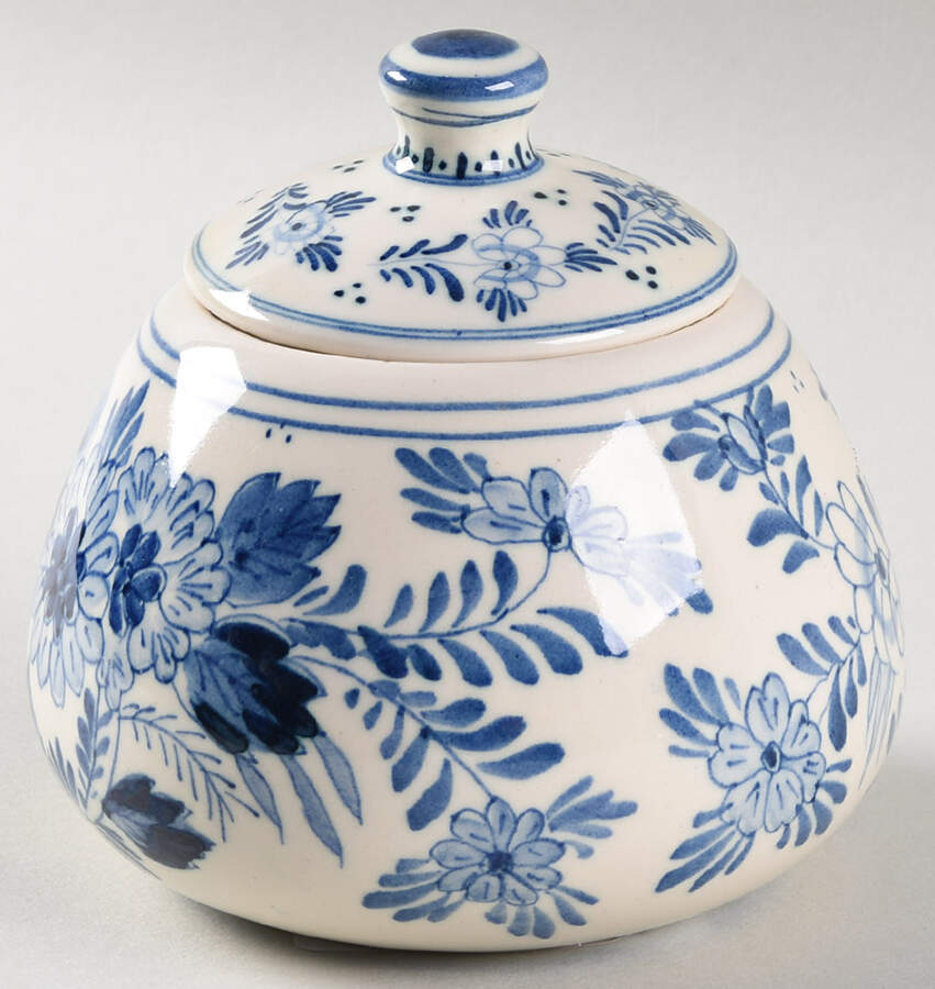 Delfts Blue Jam/Jelly & Lid by Holland-1