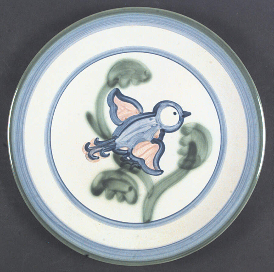New Bird Dinner Plate by M A Hadley-1