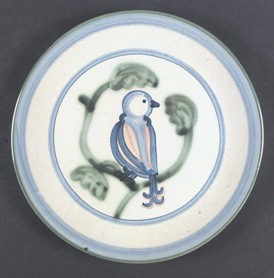 New Bird Dinner Plate by M A Hadley-1