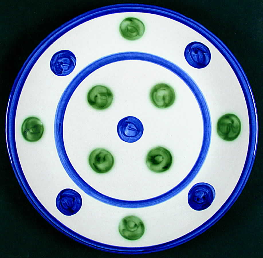 Dot Dinner Plate by M A Hadley-1