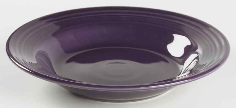 Fiesta Plum (Intro 2001) Large Rim Soup Bowl by Homer Laughlin -1