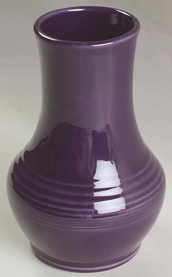 Fiesta Plum (Intro 2001) Royalty Vase by Homer Laughlin -1
