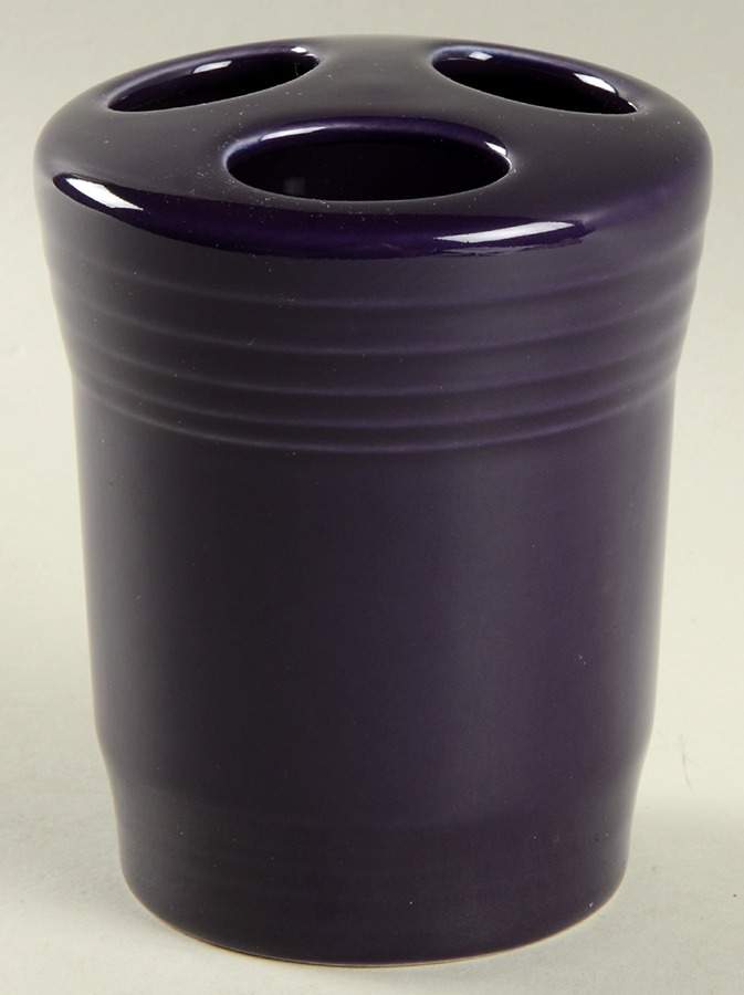 Fiesta Plum (Intro 2001) Toothbrush Holder by Homer Laughlin -1
