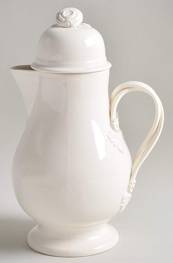 Creamware Solid Coffee Pot & Lid by Hartley Greens-1
