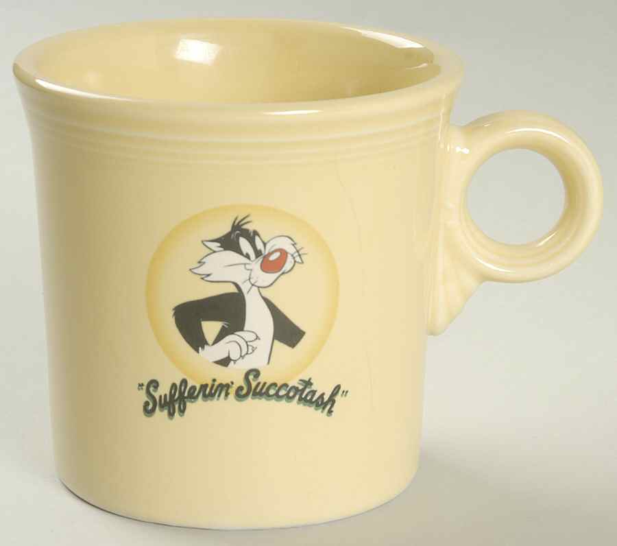 Fiesta Looney Tunes Yellow Mug by Homer Laughlin -1