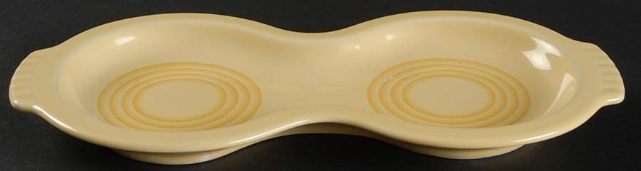 Fiesta Looney Tunes Yellow Tray for Creamer & Sugar with Lid by Homer Laughlin -1