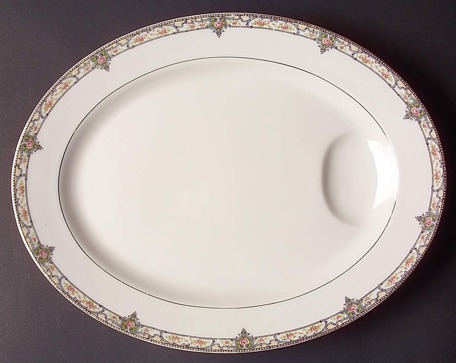 Schleiger 170-1 13" Oval Serving Platter by Haviland-1