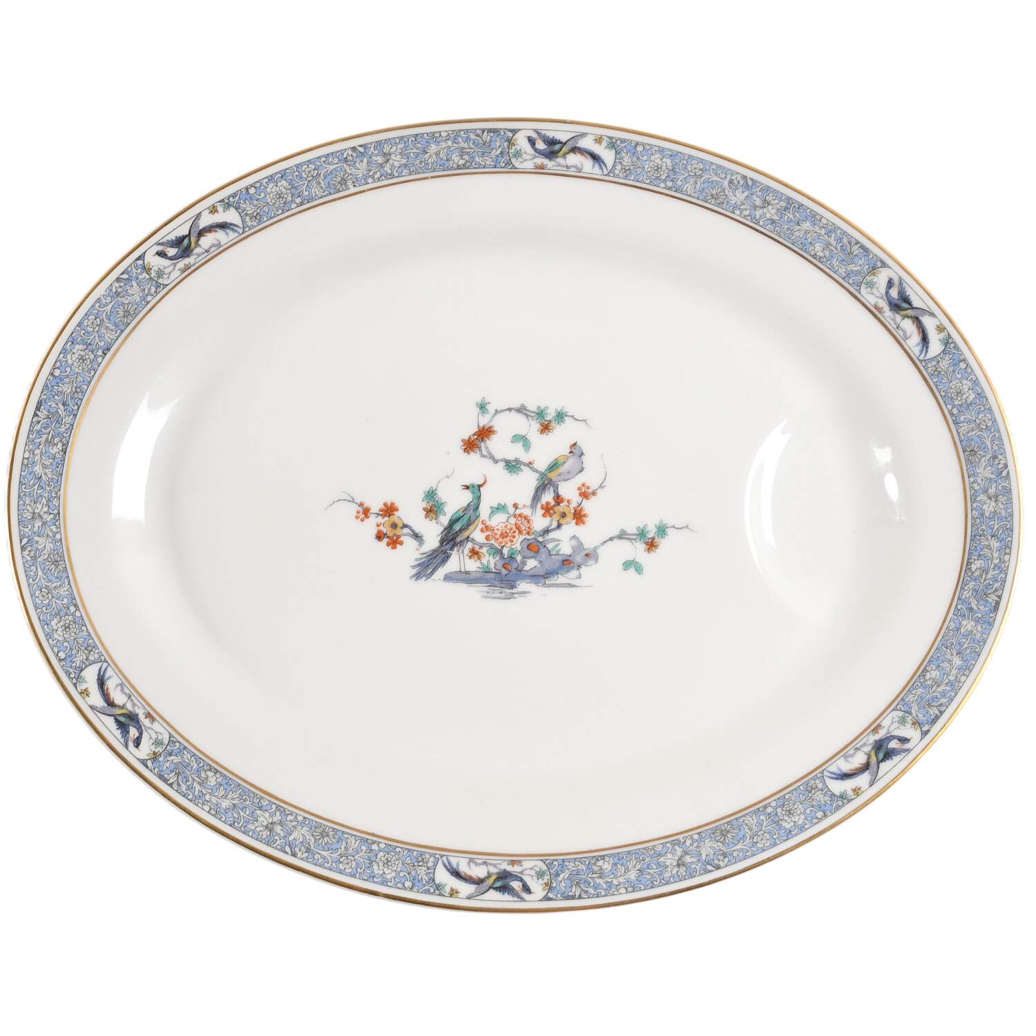 H1745 16" Oval Platter with Well by Haviland-1