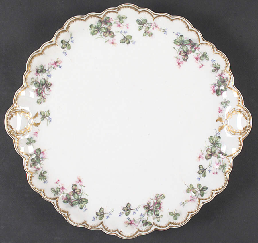 Schleiger 908-1 Handled Cake Plate by Haviland-1