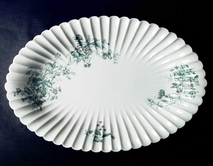 H2097 19" Oval Serving Platter by Haviland-1
