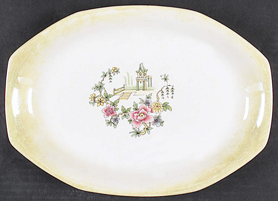HLC2233 13" Oval Serving Platter by Homer Laughlin -1