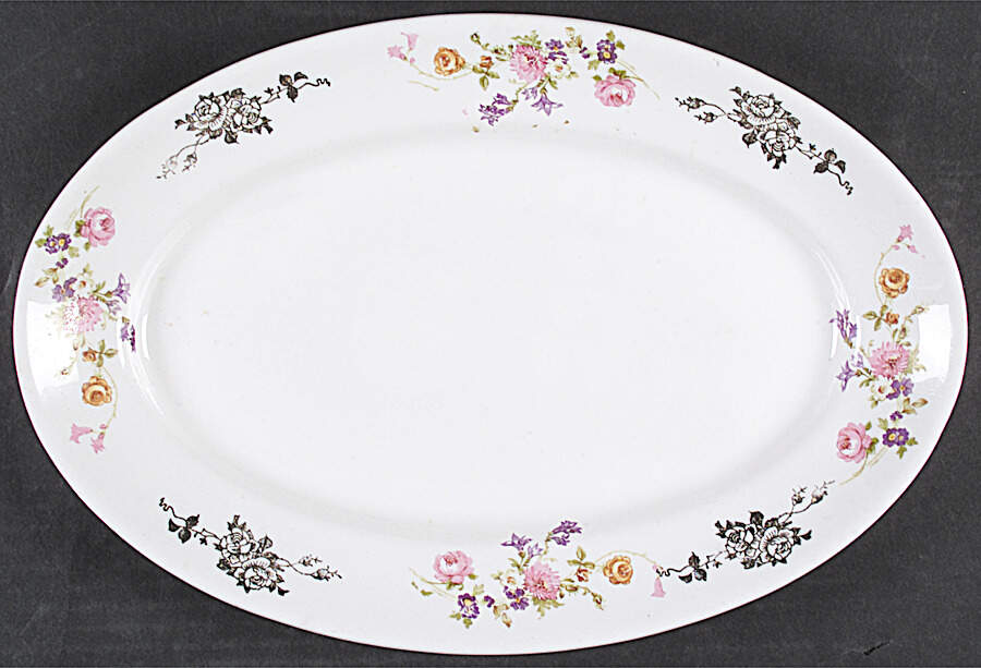 HLC2234 13" Oval Serving Platter by Homer Laughlin -1
