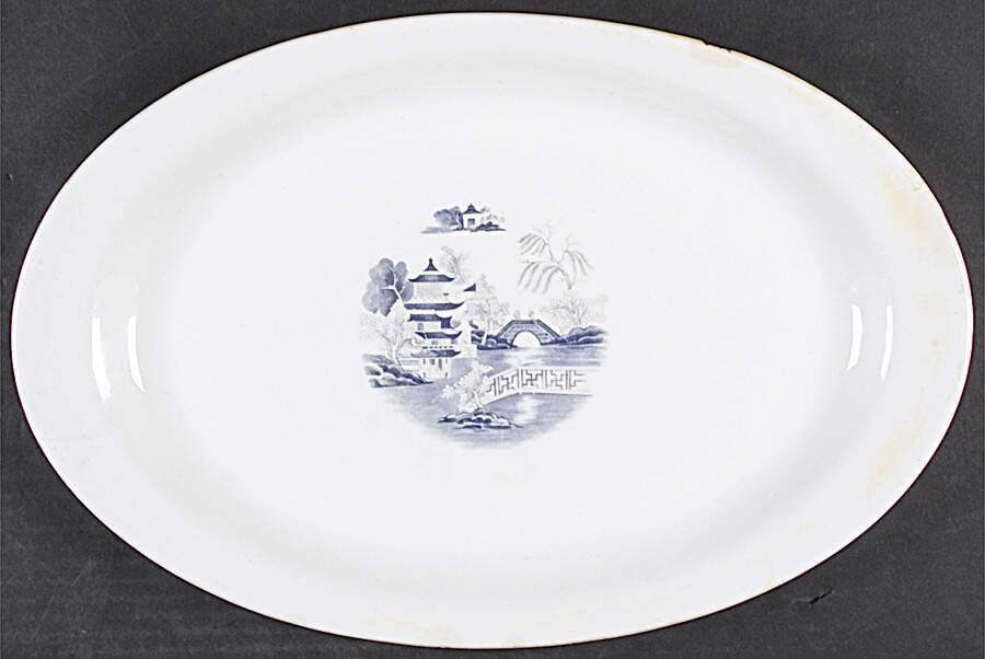 HLC2235 15" Oval Serving Platter by Homer Laughlin -1
