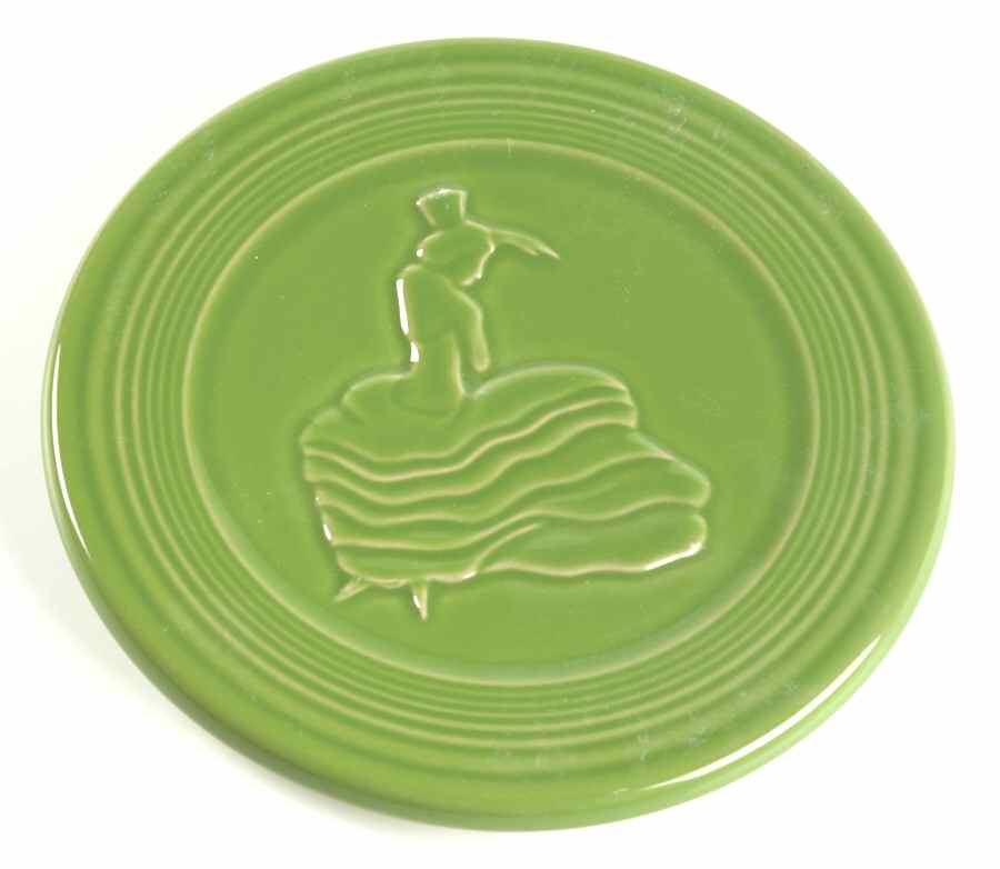 Fiesta Shamrock Green (Intro 2003) Trivet by Homer Laughlin -1