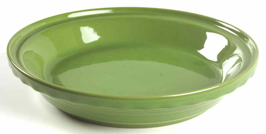 Fiesta Shamrock Green (Intro 2003) 10" Pie Baking Plate by Homer Laughlin -1