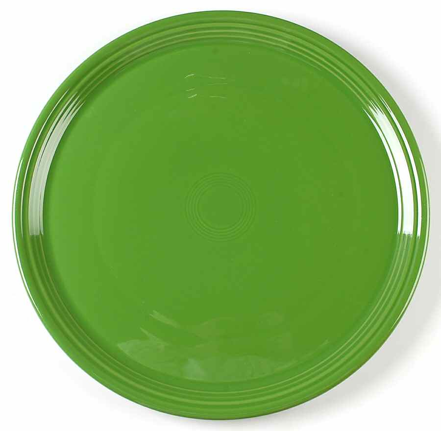 Fiesta Shamrock Green (Intro 2003) 15" Pizza Tray by Homer Laughlin -1