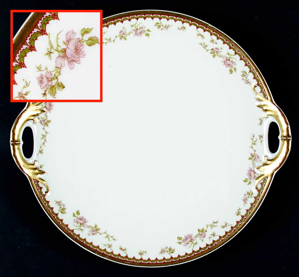 Schleiger 710-1 Handled Cake Plate by Haviland-1