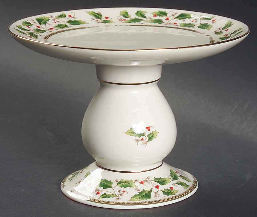 HHD2 (Gold "H" Mark) 6" Diameter Pedestal Cake Stand by Holly Holiday-1